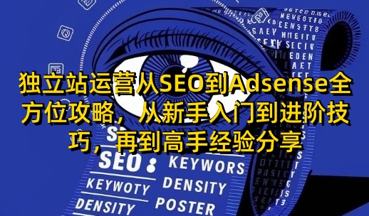 独立站运营从SEO到Adsense全方位攻略，从新手入门到进阶技巧，再到高手经验分享-创业吧