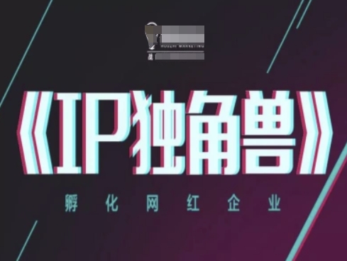 IP独角兽，孵化网红企业，ip教程-创业吧