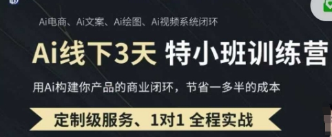 AI实操培训第20-21期线下，0基础保姆级教程，3月最新整理，企业获客、降本增效、打造超级个体-创业吧