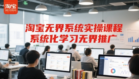 淘宝无界系统实操课程，系统化学习无界推广-创业吧