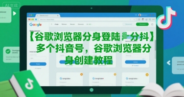 谷歌浏览器分身登陆多个抖音号，谷歌浏览器分身创建教程-创业吧