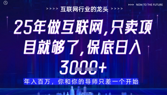 什么！25年你还在找项目做？风口早就变了，卖项目才是稳挣不赔【揭秘】-创业吧