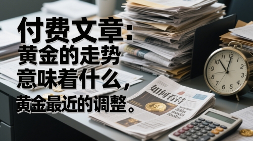 付费文章：黄金的走势意味着什么，如何看待黄金最近的调整-创业吧