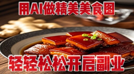 用AI做精美美食图，无需专业设备拍摄，轻轻松松开启副业-创业吧