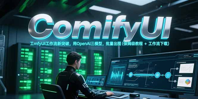 ComfyUI工作流新突破，用OpenAI三模型，批量出图(保姆级教程+工作流下载-创业吧