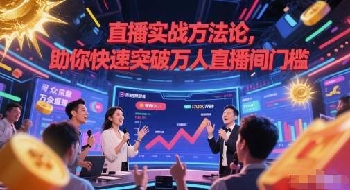 直播实战方法论，助你快速突破万人直播间门槛-创业吧