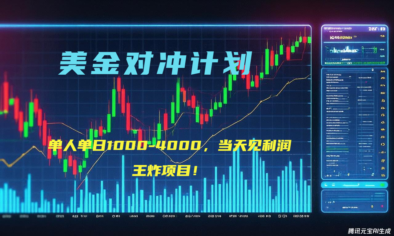 2025年最暴力项目“美金先登计划”最新最强对冲战法，每日实际收益1K-4K-创业吧
