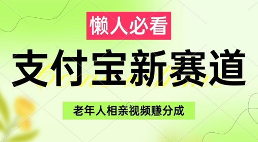 支付宝新赛道，利用老年人相亲视频，挣分成收益，轻松月入过W，操作简单-创业吧