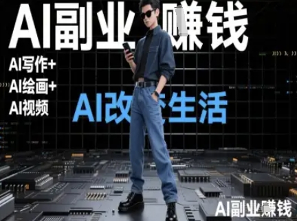 AI改变生活(Ai写作+AI绘画+Ai视频)，AI副业挣钱-创业吧
