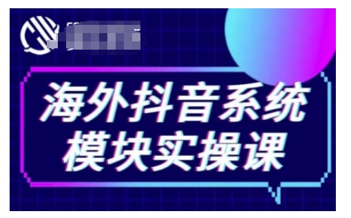 海外抖音Tiktok系统模块实操课，TK短视频带货，TK直播带货，TK小店端实操等-创业吧