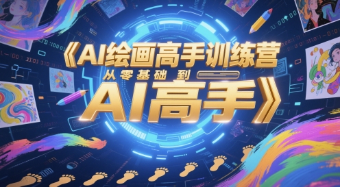AI绘画高手训练营，从零基础到AI高手-创业吧