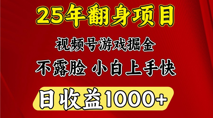 一天收益1000+ 25年开年落地好项目-创业吧