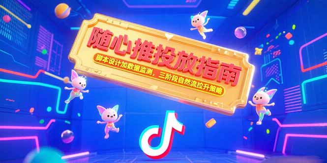 随心推投放指南，脚本设计加数据监测，三阶段自然流拉升策略-创业吧
