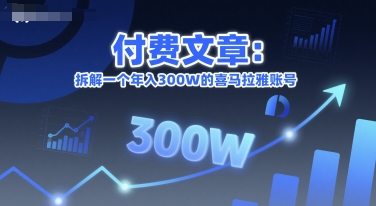付费文章：拆解一个年入300W的喜马拉雅账号-创业吧