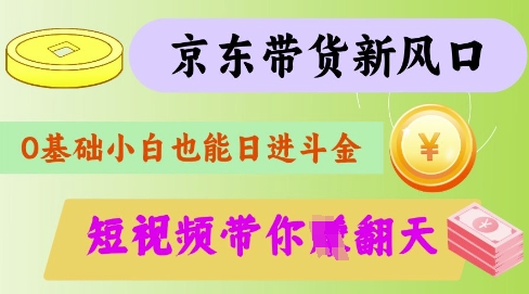 最新京东短视频带货代运营秘籍，轻松躺挣【揭秘】-创业吧