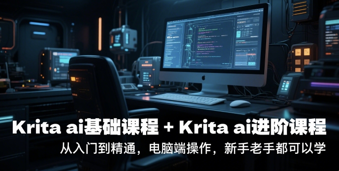 krita ai基础课程+Krita ai进阶课程，从入门到精通，电脑端操作，新手老手都可以学-创业吧