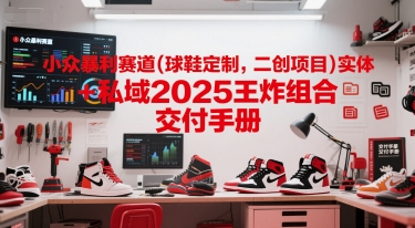 小众暴利赛道(球鞋定制，二创项目)实体+私域2025王炸组合  交付手册-创业吧