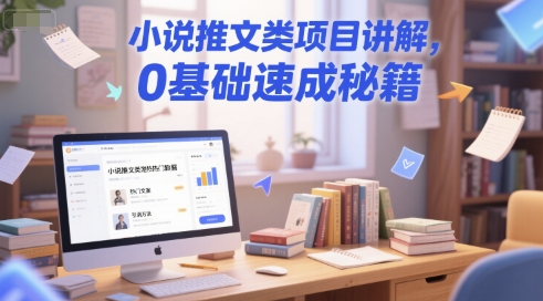小说推文类项目讲解，0 基础速成秘籍-创业吧