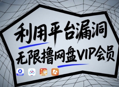 利用平台漏洞，无限撸网盘VIP会员，用户亲测有效!【漏洞原理+操作演示】-创业吧