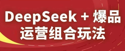 DeepSeek+爆品运营组合玩法，2025淘系精品课-创业吧