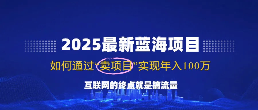 2025最新蓝海项目，零门槛轻松复制，月入10万+，新手也能操作！-创业吧