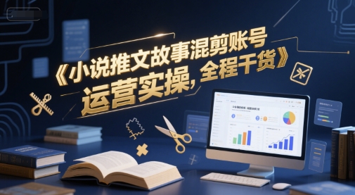 小说推文故事混剪账号运营实操，全程干货-创业吧