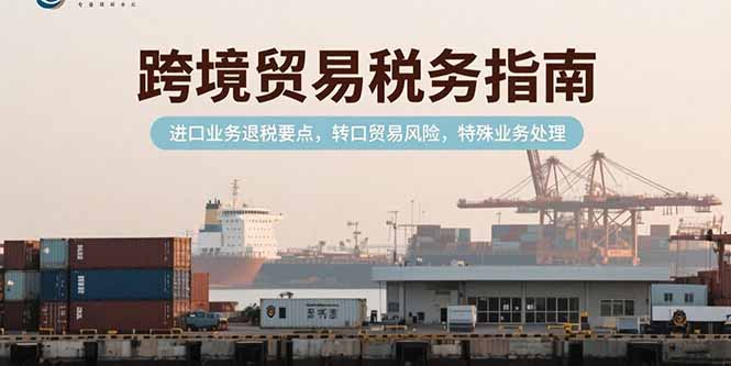 跨境贸易税务指南，进口业务退税要点，转口贸易风险，特殊业务处理-创业吧