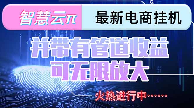 智慧云π电脑挂机单机每天收益300—500+ 并带有团队管道收益 可无限放大-创业吧