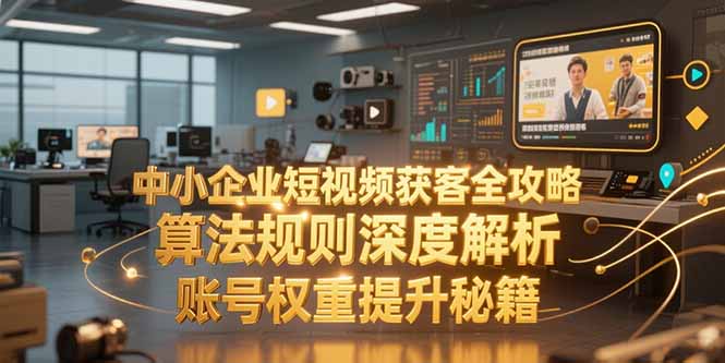 中小企业短视频获客全攻略，算法规则深度解析，账号权重提升秘籍-创业吧