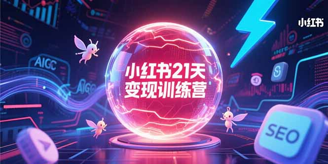 小红书21天变现训练营，AIGC工具高效应用，SEO优化核心技巧-创业吧